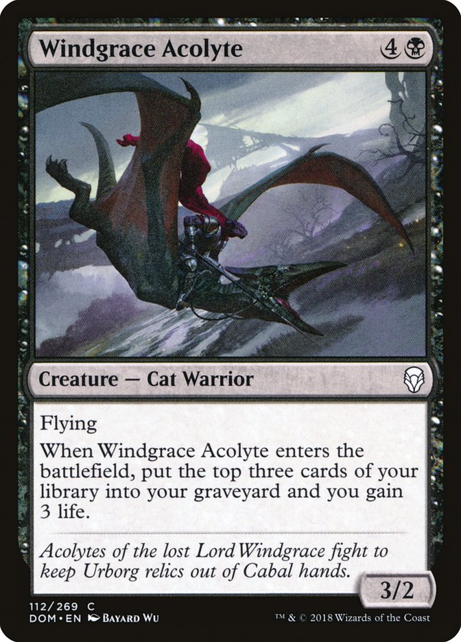 Windgrace Acolyte [Dominaria] | Game Haven TX