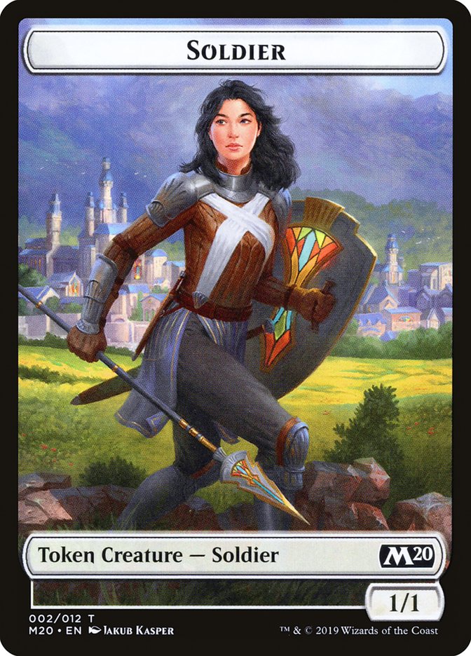 Soldier Token [Core Set 2020 Tokens] | Game Haven TX