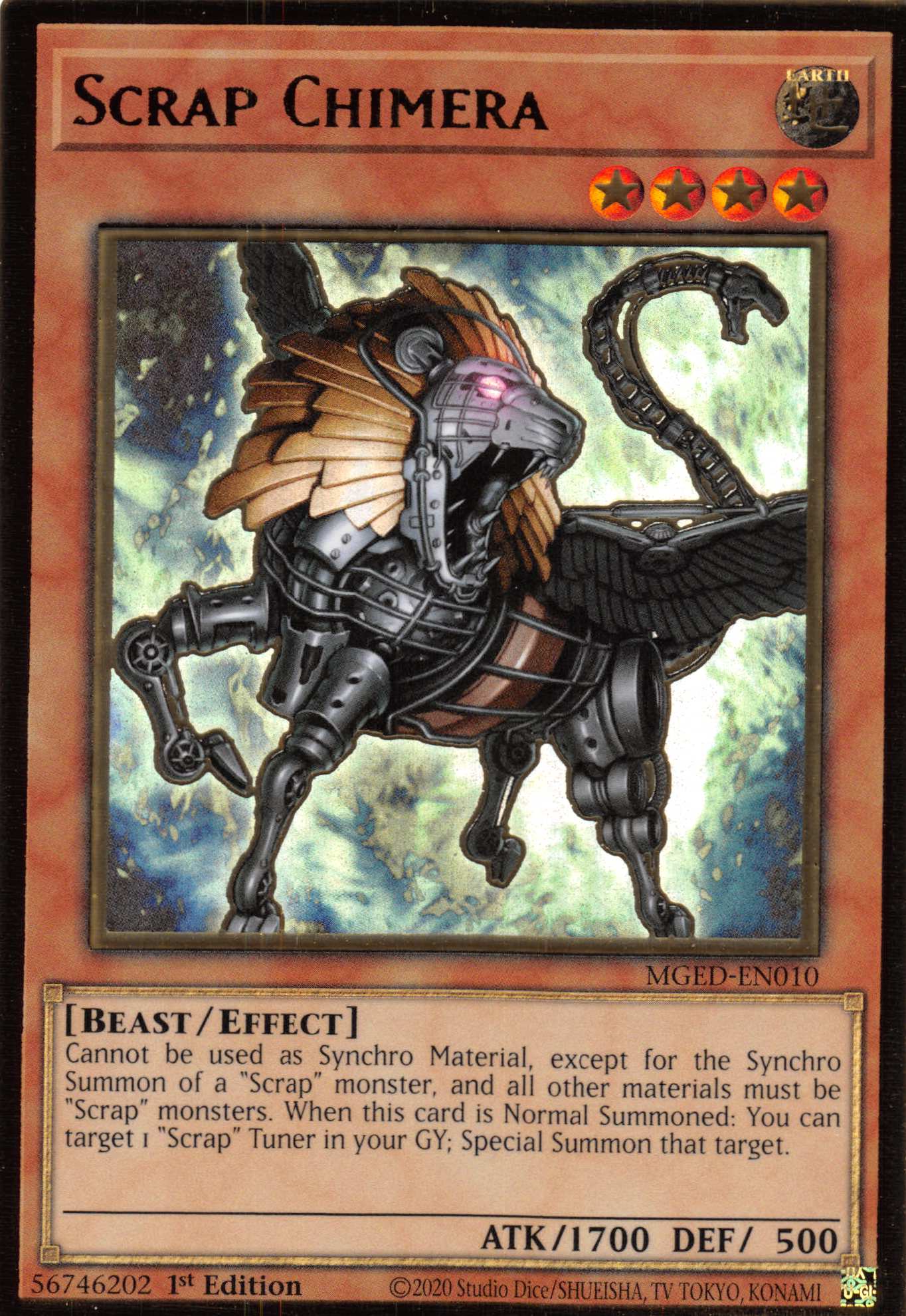Scrap Chimera [MGED-EN010] Gold Rare | Game Haven TX
