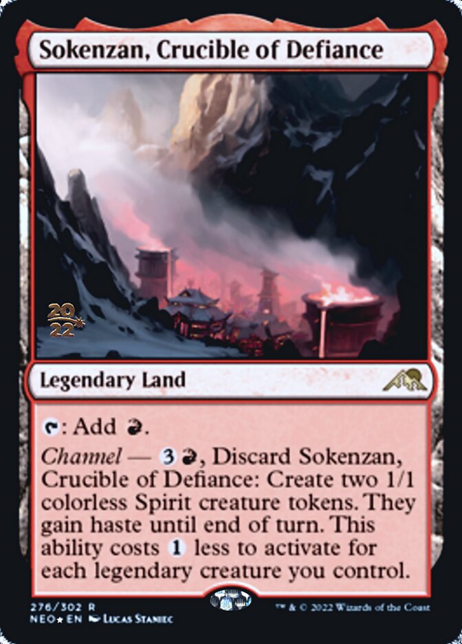 Sokenzan, Crucible of Defiance [Kamigawa: Neon Dynasty Prerelease Promos] | Game Haven TX