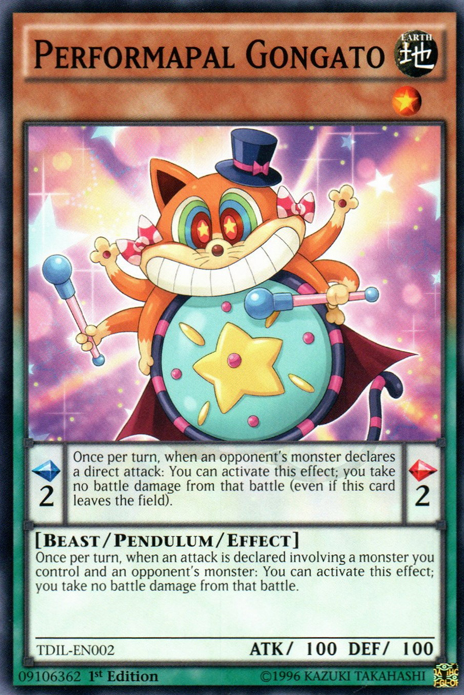 Performapal Gongato [TDIL-EN002] Common | Game Haven TX