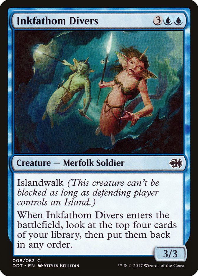 Inkfathom Divers [Duel Decks: Merfolk vs. Goblins] | Game Haven TX