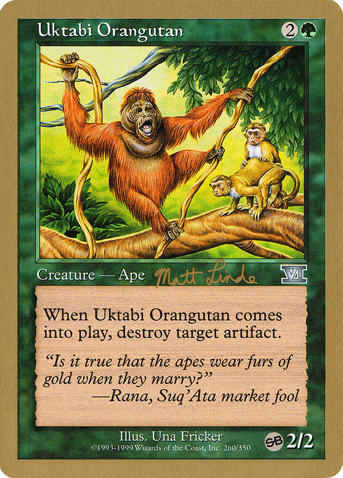 Uktabi Orangutan (Matt Linde) (SB) [World Championship Decks 1999] | Game Haven TX
