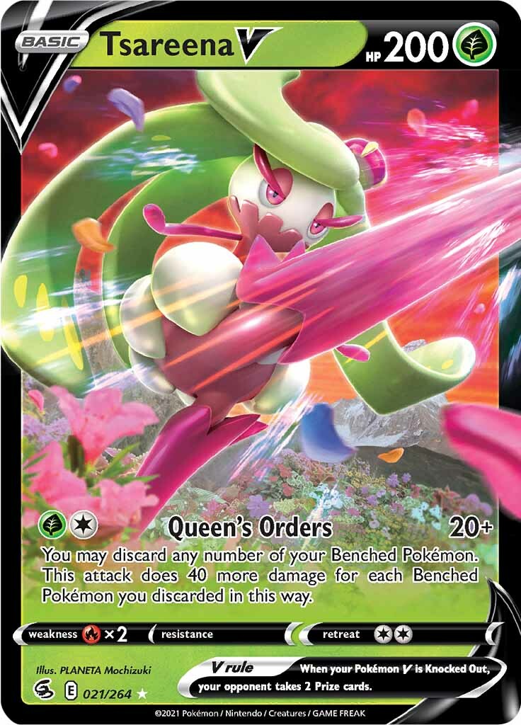 Tsareena V (021/264) [Sword & Shield: Fusion Strike] | Game Haven TX