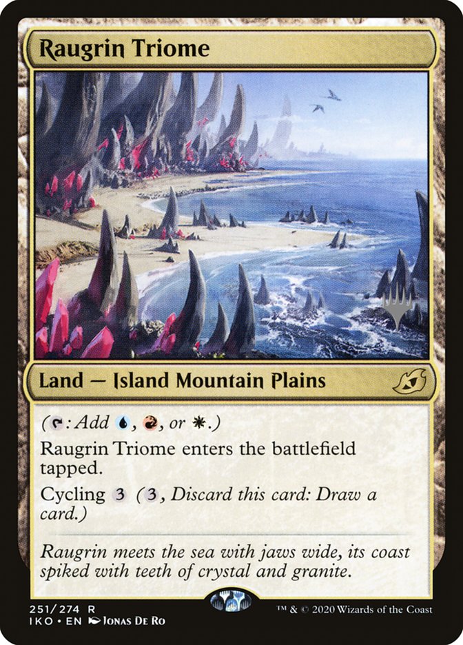 Raugrin Triome (Promo Pack) [Ikoria: Lair of Behemoths Promos] | Game Haven TX
