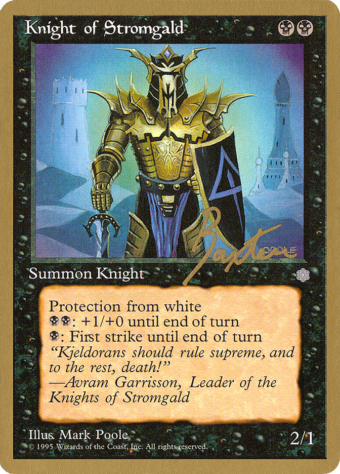 Knight of Stromgald (George Baxter) [Pro Tour Collector Set] | Game Haven TX