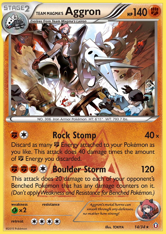 Team Magma's Aggron (14/34) [XY: Double Crisis] | Game Haven TX