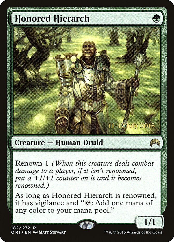 Honored Hierarch [Magic Origins Promos] | Game Haven TX