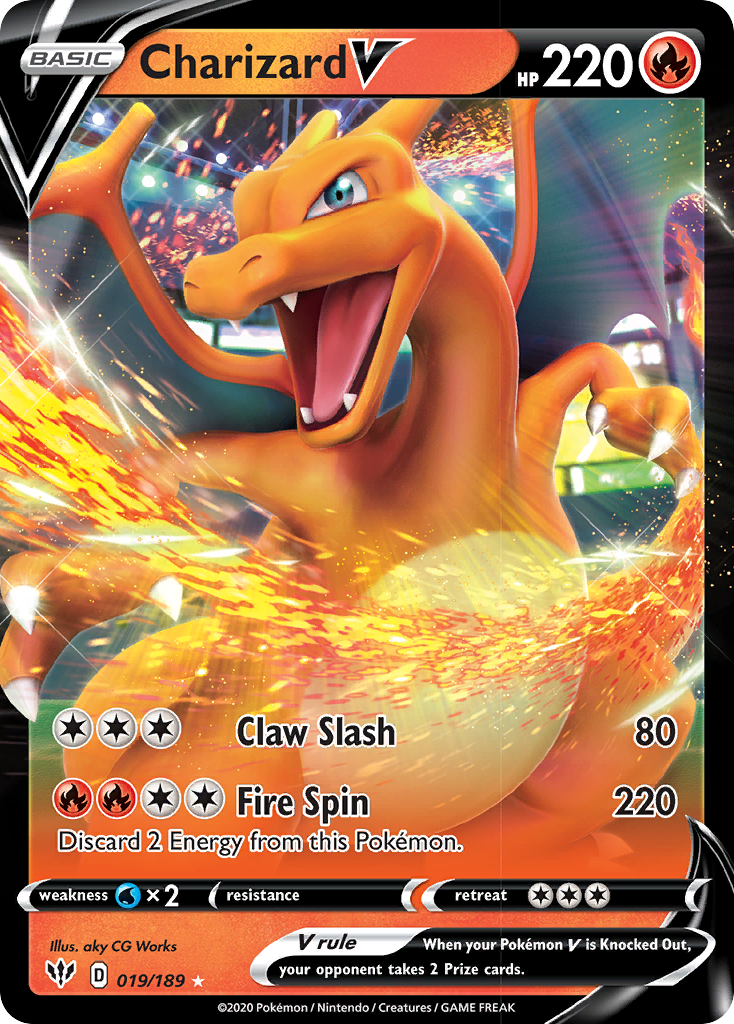 Charizard V (019/189) [Sword & Shield: Darkness Ablaze] | Game Haven TX