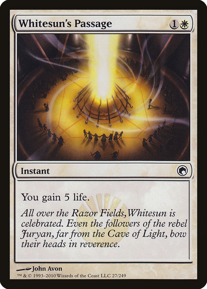 Whitesun's Passage [Scars of Mirrodin] | Game Haven TX