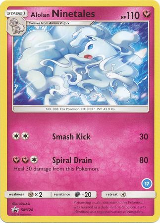 Alolan Ninetales (SM128) (Deck Exclusive #17) [Sun & Moon: Trainer Kit - Alolan Ninetales] | Game Haven TX