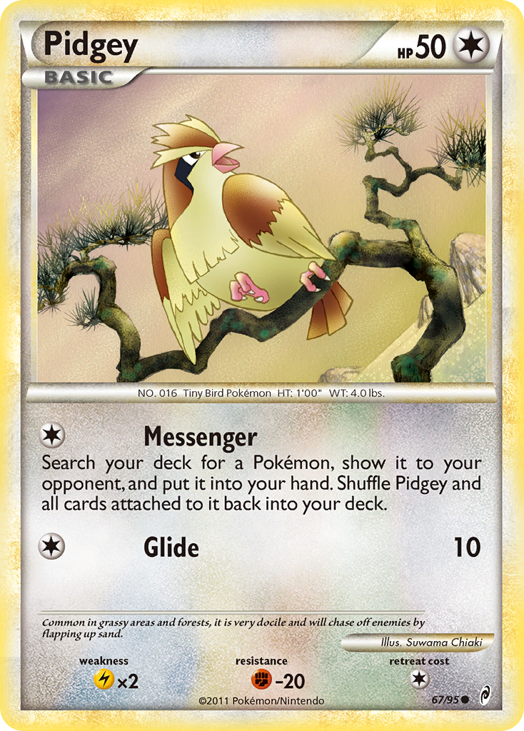 Pidgey (67/95) [HeartGold & SoulSilver: Call of Legends] | Game Haven TX