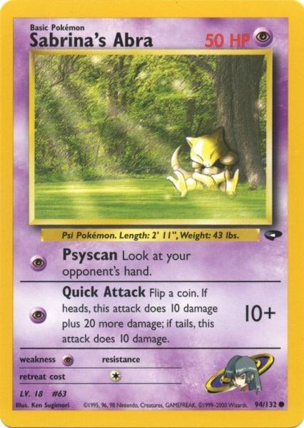 Sabrina's Abra (94/132) [Gym Challenge Unlimited] | Game Haven TX
