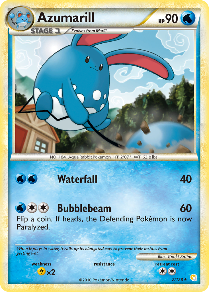 Azumarill (2/123) [HeartGold & SoulSilver: Base Set] | Game Haven TX