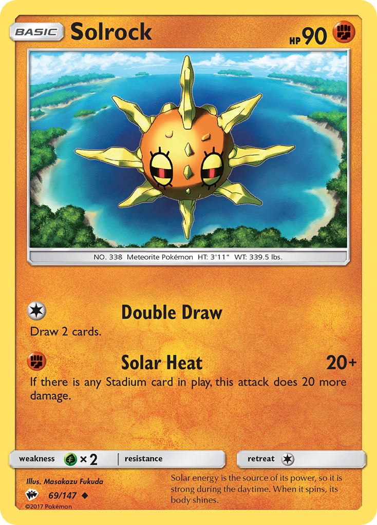 Solrock (69/147) [Sun & Moon: Burning Shadows] | Game Haven TX