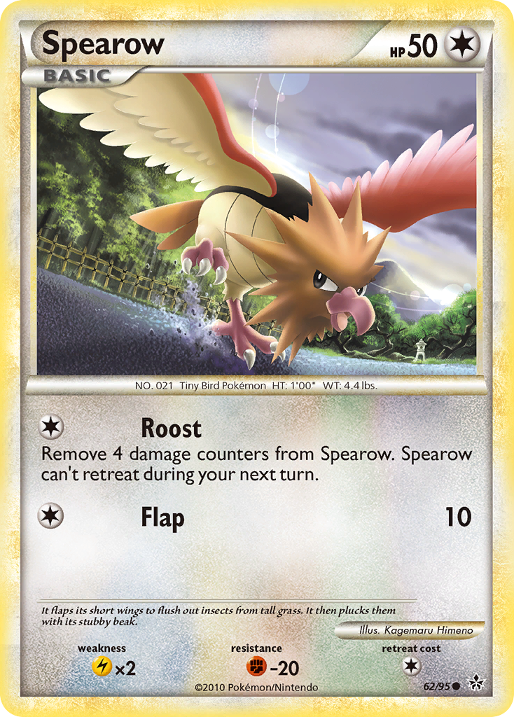 Spearow (62/95) [HeartGold & SoulSilver: Unleashed] | Game Haven TX
