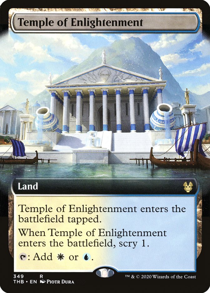 Temple of Enlightenment (Extended Art) [Theros Beyond Death] | Game Haven TX