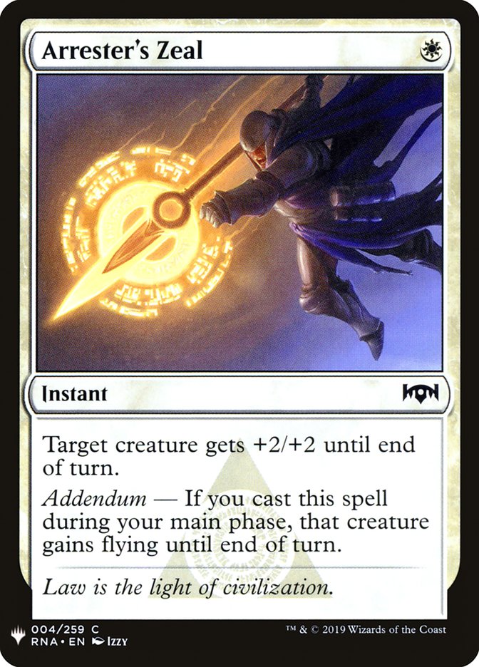 Arrester's Zeal [Mystery Booster] | Game Haven TX