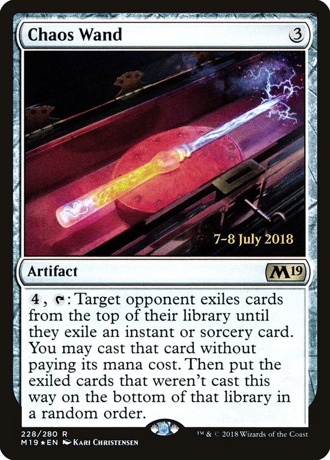 Chaos Wand  [Core Set 2019 Prerelease Promos] | Game Haven TX