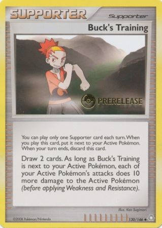 Bucks Training (130/146) (Prerelease Promo) [Diamond & Pearl: Legends Awakened] | Game Haven TX