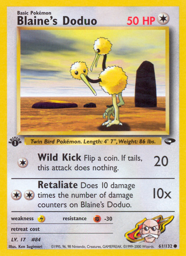Blaine's Doduo (61/132) [Gym Challenge 1st Edition] | Game Haven TX