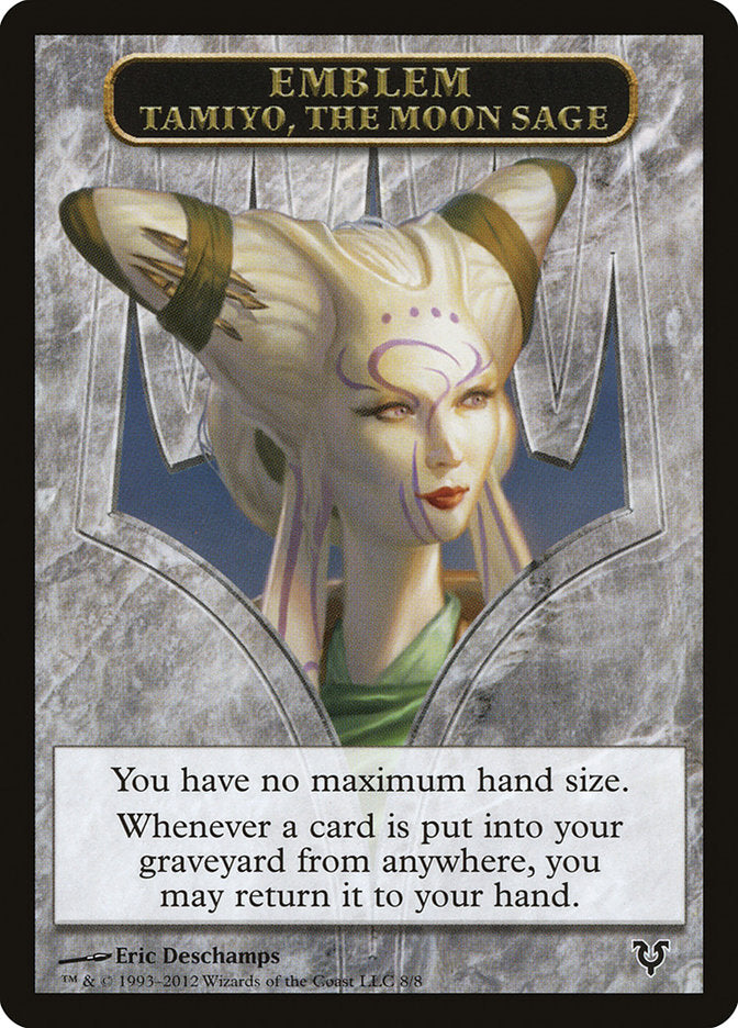 Tamiyo, the Moon Sage Emblem [Avacyn Restored Tokens] | Game Haven TX