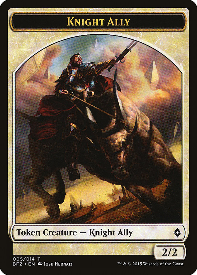 Knight Ally [Battle for Zendikar Tokens] | Game Haven TX