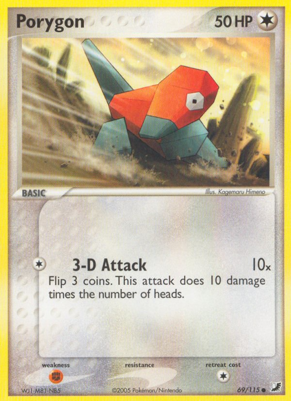 Porygon (69/115) [EX: Unseen Forces] | Game Haven TX