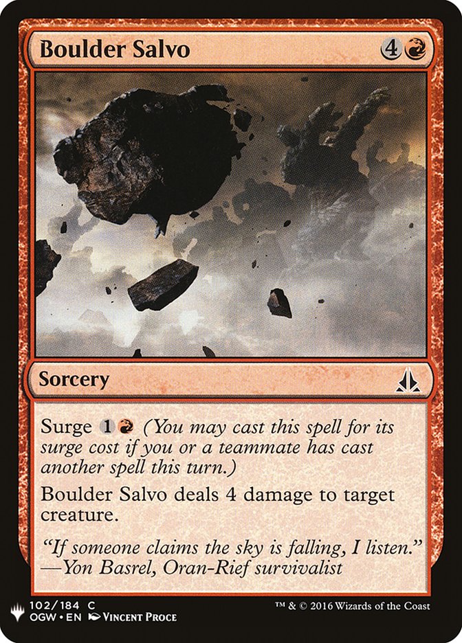 Boulder Salvo [Mystery Booster] | Game Haven TX