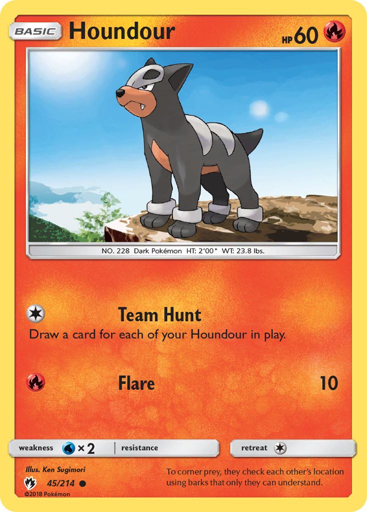 Houndour (45/214) [Sun & Moon: Lost Thunder] | Game Haven TX