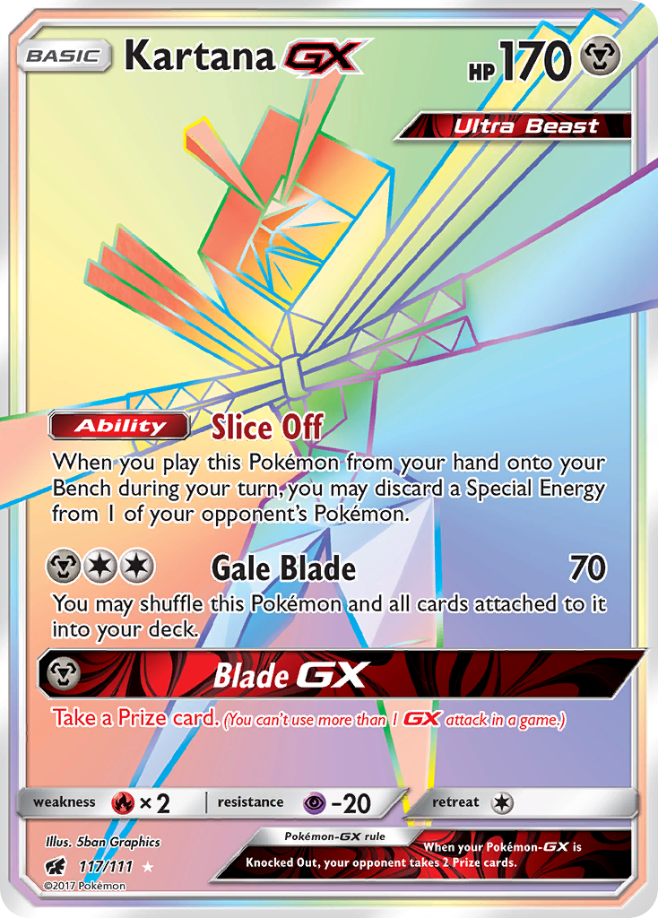 Kartana GX (117/111) [Sun & Moon: Crimson Invasion] | Game Haven TX