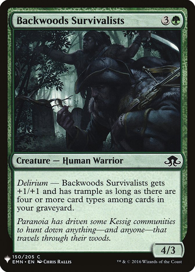 Backwoods Survivalists [Mystery Booster] | Game Haven TX