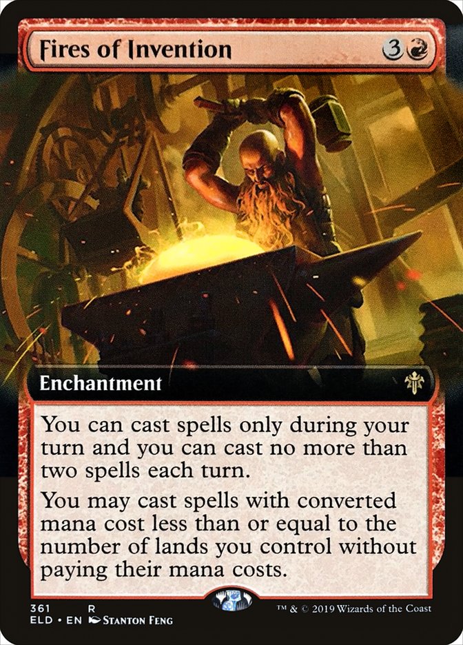 Fires of Invention (Extended Art) [Throne of Eldraine] | Game Haven TX