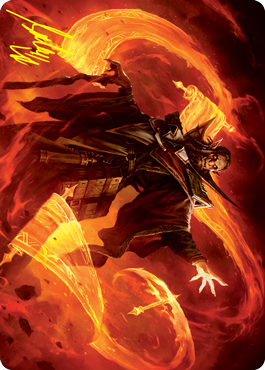 Plargg, Dean of Chaos Art Card (Gold-Stamped Signature) [Strixhaven: School of Mages Art Series] | Game Haven TX