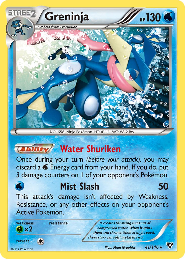 Greninja (41/146) (Cosmos Holo) (Blister Exclusive) [XY: Base Set] | Game Haven TX