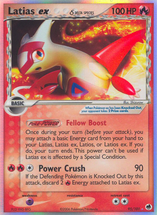 Latias ex (95/101) (Delta Species) [EX: Dragon Frontiers] | Game Haven TX