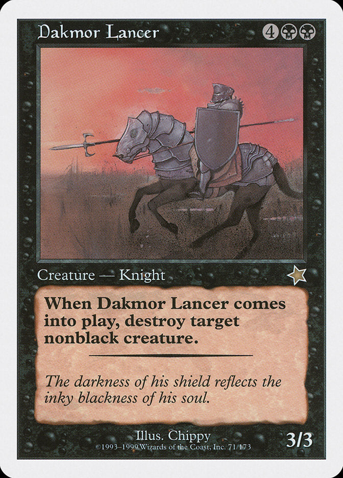 Dakmor Lancer [Starter 1999] | Game Haven TX