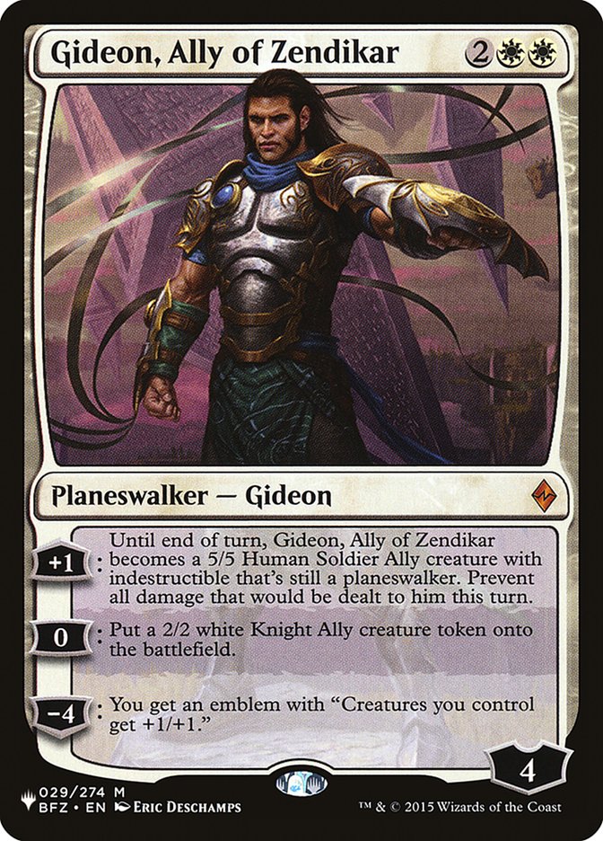 Gideon, Ally of Zendikar [The List] | Game Haven TX