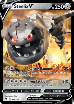 Steelix V (115/185) [Sword & Shield: Vivid Voltage] | Game Haven TX