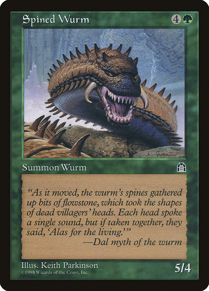 Spined Wurm [Stronghold] | Game Haven TX