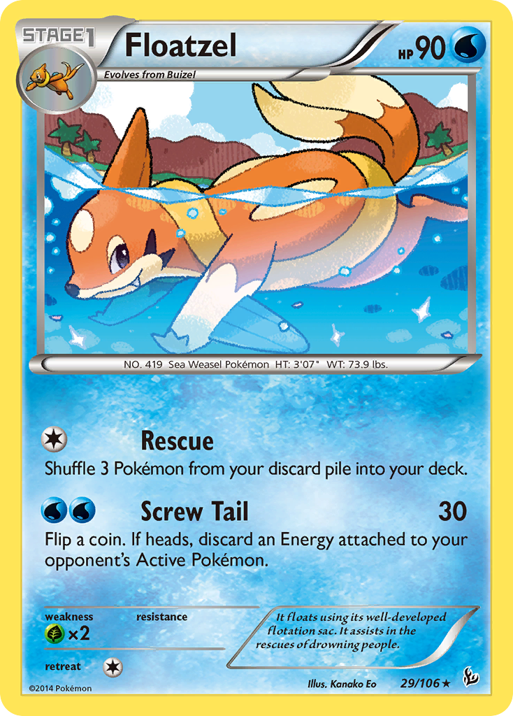 Floatzel (29/106) [XY: Flashfire] | Game Haven TX