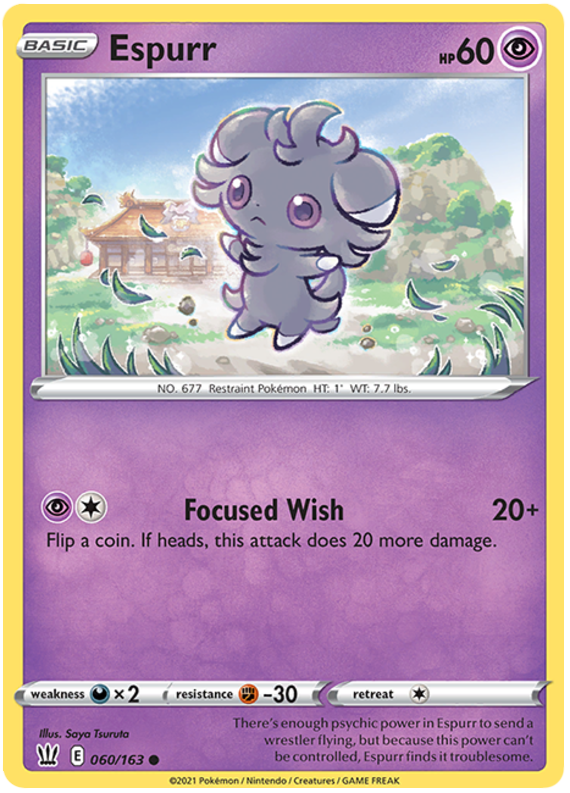 Espurr (060/163) [Sword & Shield: Battle Styles] | Game Haven TX