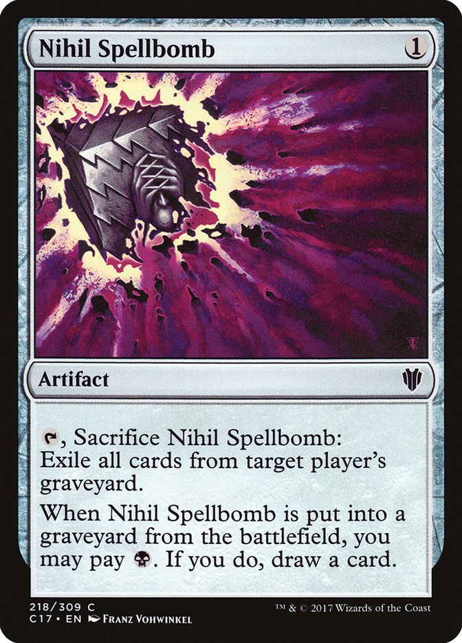 Nihil Spellbomb [Commander 2017] | Game Haven TX