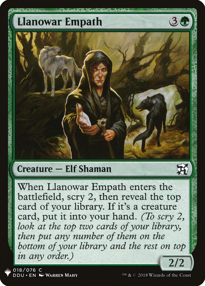 Llanowar Empath [Mystery Booster] | Game Haven TX