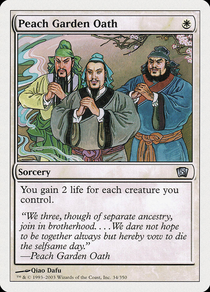Peach Garden Oath [Eighth Edition] | Game Haven TX