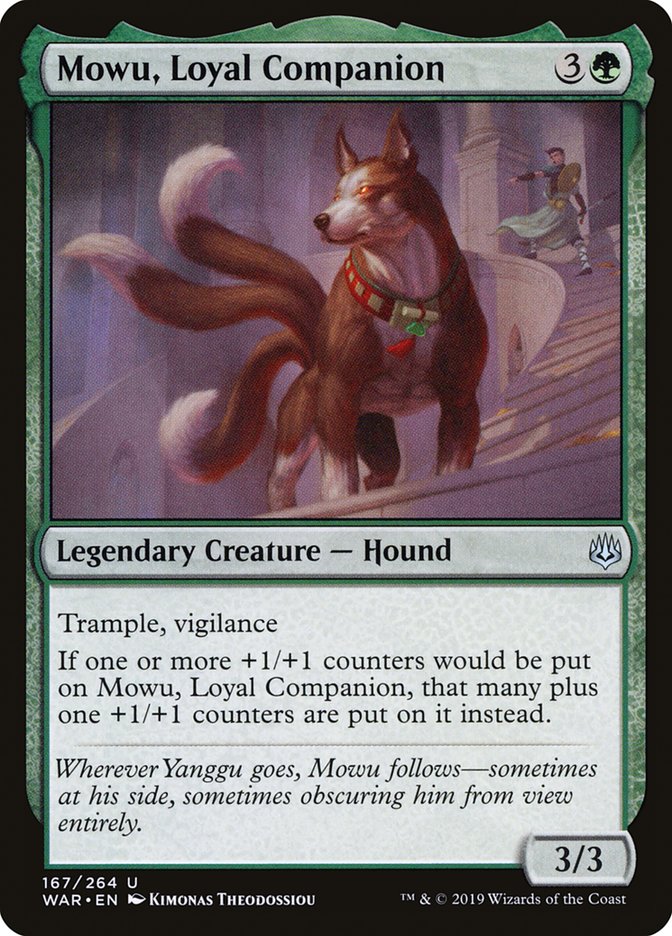 Mowu, Loyal Companion [War of the Spark] | Game Haven TX
