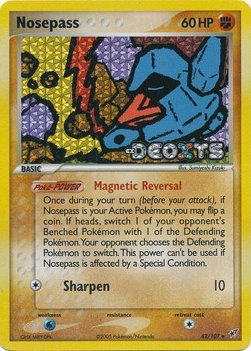 Nosepass (42/107) (Stamped) [EX: Deoxys] | Game Haven TX