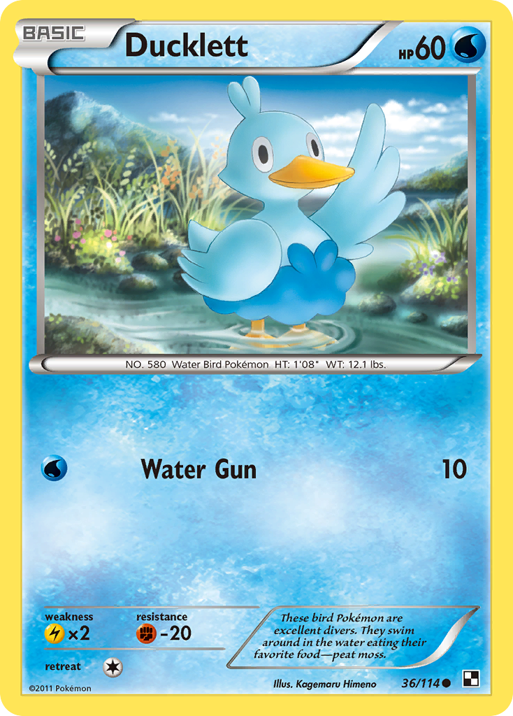 Ducklett (36/114) [Black & White: Base Set] | Game Haven TX