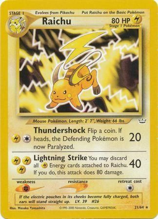 Raichu (21/64) [Neo Revelation Unlimited] | Game Haven TX