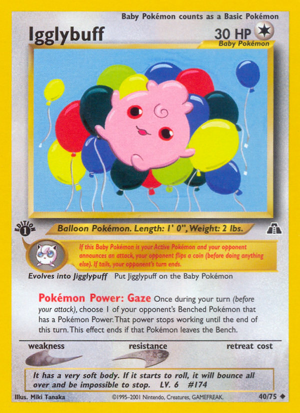 Igglybuff (40/75) [Neo Discovery 1st Edition] | Game Haven TX